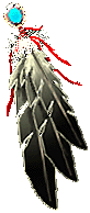 right side feather fan