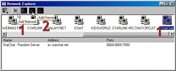 Pirch Network Explorer window