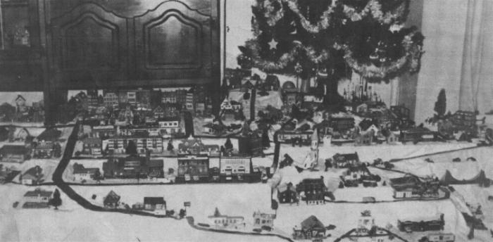 Christmas Village 1986 from Rumford Times Article