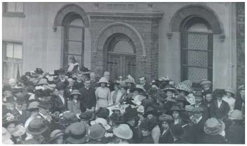 Outside Paull Chapel, 1912