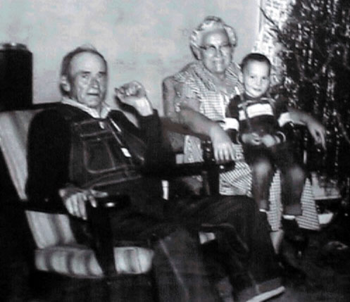 This picture was taken in my grandparent's living room in their house on Thrift Road, Paw Creek, NC