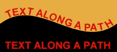 Curved text
