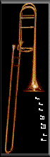 the trombone is a Conn...brass and gold...