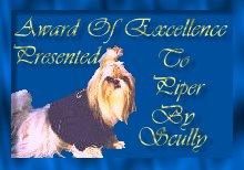 Scully Special Award just for Piper (12/6/97)