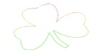 Shamrock on White