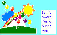 Beth's Award for a Super Page