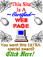 Certified Web Page Award