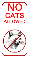 No cats