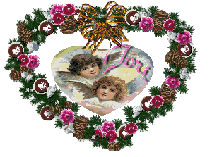 angel inside a heart