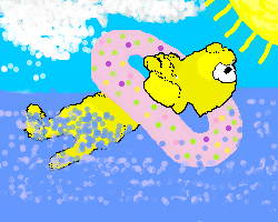 Scaredy Swimming