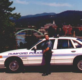 Doug by His Cruiser Overlooking Rumford