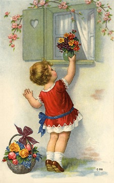 Mommie, flowers!