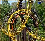 Loch Ness Monster's interlocking double loops