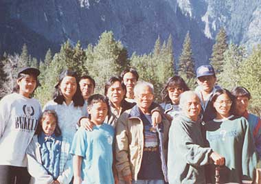 Grandpa and Grandma with the Abidogs. Yosemite