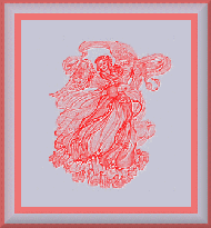 angel picture with 2 borders