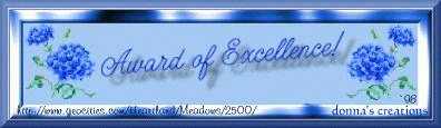 Award of Excellence, decorated with flowers
