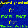 Text only, Award granted for Excellence from the Hvid Website