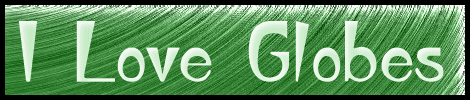 page title text, I Love Globes