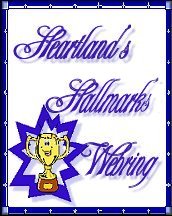 Text, Heartland Hallmarks Webring, star with a gold cup