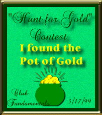 Hunt for Gold Contest, I found the Pot of Gold, displaying a pot of gold