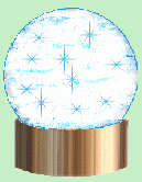 small globe with stars