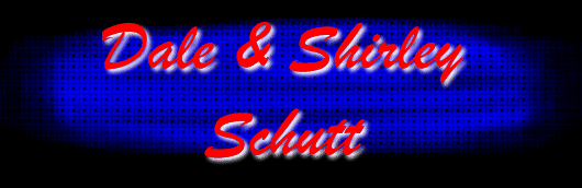 graphic, weave background with text, Dale and Shirley Schutt