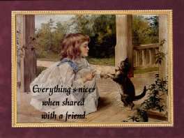 young girl with kitty