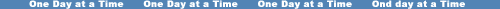 Ond Day at a Time, text, thin page divider