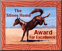 The Stine's Home, Award for Excellence, kicking horse in center