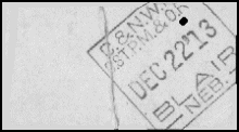 back view, stamp dated December 13, 13, (1913)