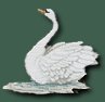 Swan, facing left