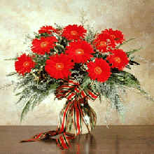 assorted flower bouquet in vase