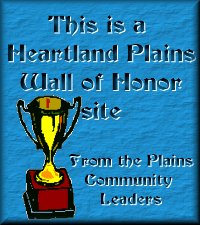 Plains Wall of Honor award