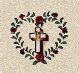 Image..Heart, Cross and Wedding Rings
