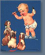 Baby with Puppy Choir