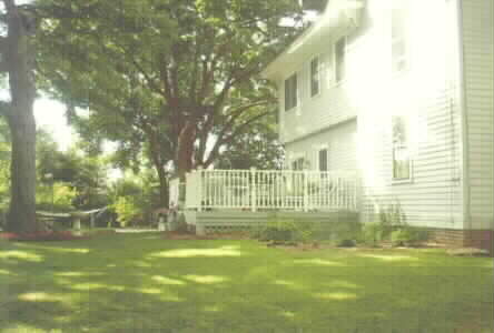 Backyard w/ new deck