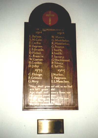 Church Memorial Mattishall