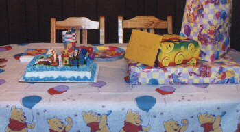 Our table had neat stuff on it!