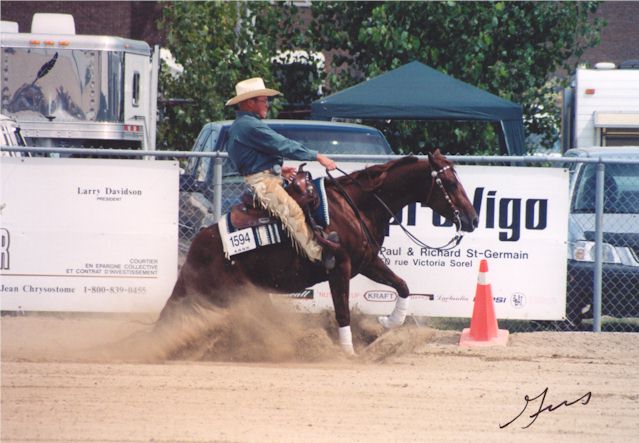 Peter Byrns winning 2000 Quarterbec Futurity