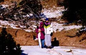 Ellen and Kevin in the snow 