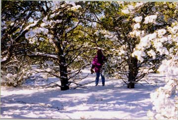 Ellen in the snow 