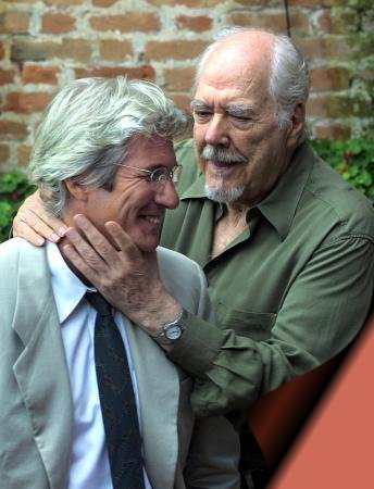 Richard & Robert clowning about