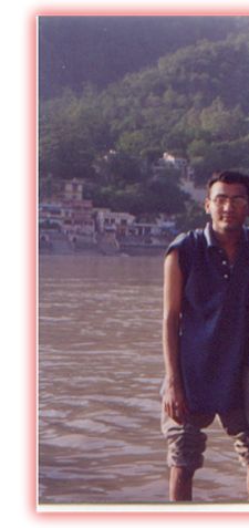 Siddharth , Sameer , Ritesh and Daanish in Ganga