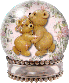 globe with two bears dancing
