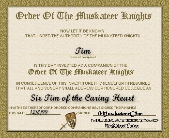 Sir Tim of the Caring Hearts