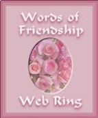 Words of Friendship Web Ring Graphic