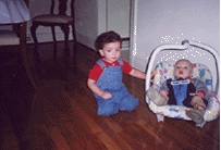 Chris with baby