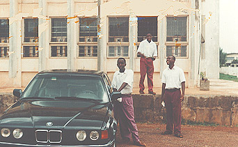 Benji posing with BMW