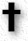 small black cross