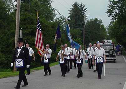 masons in parade